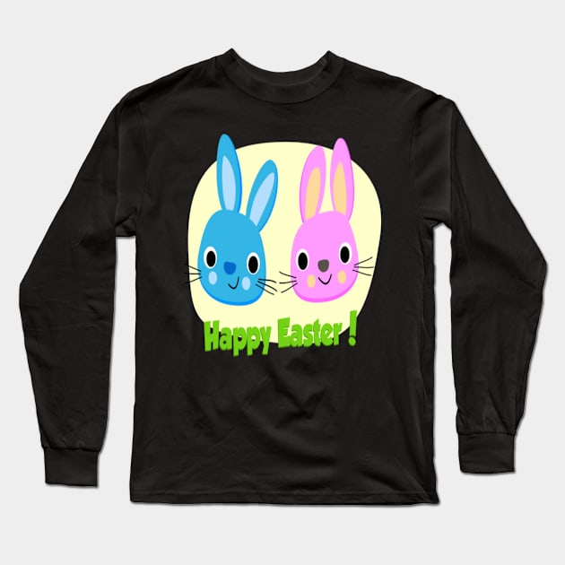 happy easter Long Sleeve T-Shirt by creativeminds